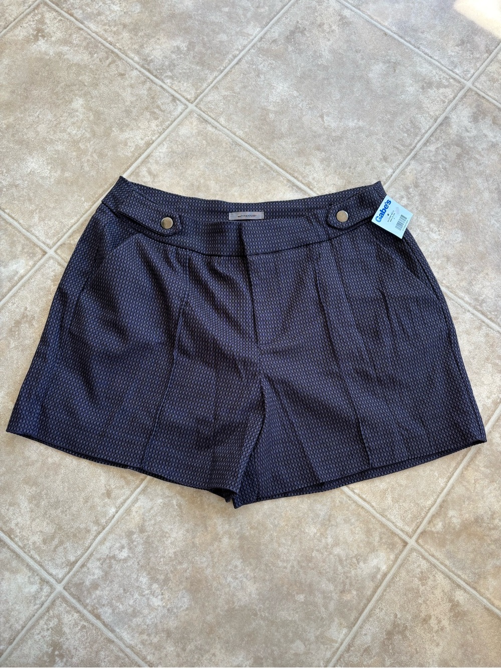 Maurices Navy Textured Mini Skirt-Style Shorts